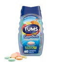 TUMS Smoothies Ekstra Kekuatan Antax Dapat Dicuci Tablet untuk Relief Heartburn, Didukung Buah - 60 Cacah (Paket 1)