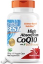 Dokter 's Best High Absorpsi CoQ10 dengan BioPerine, Produksi Kesehatan & Energi Jantung, Difermentasi Tentu, Non-GMO, Vegan, Gluten Bebas, 600 mg, 60 Veggie Caps