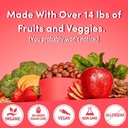 Llama Multivitamin untuk Perempuan, Vegan, Gumi Organik dengan Vitamin D, C dan K, Gummy Real Perempuan Vitamin, Suplemen Multivitamin Chewable, Tanpa Ditambahkan Sugar Cane, Cherry, 120 Ct