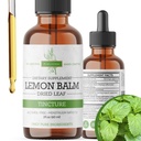 Lemon Balm Tincture - Alcohol- Free 124; Melissa Officinalis Liquid Extract 126; Natural Calming & Sleep Dukung 124; Herbal Stress Relief - 2 oz
