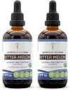 Rahasia Suku Bitter Melon USDA Organik Melon 124; Alcohol- Ekstrak Bebas, Tinggi Potence Herbal Drops 124; Dibuat dari 100% Sertifikasi Biduk Organik Melon (Momordica Charantia) Dry Fruit (2x4 oz)