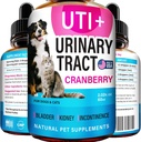 Treatment Cat & Dog UTI - UTI Medicine & Urinary Trakte Treatment for Pets - Ginjal - Bladder Control for Dogs Incontinence - Cat Uti Remedy - Cranberry Supplemen - US Made - 2f.oz