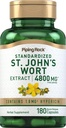 Piping Rock St John 's Cort Capsules 124; 4800 mg 124; 180 Pil £124; Ekstrak Tambahan Perempuan dan Pria 124; Non-GMO, Gluten Bebas