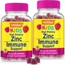 WellYeah Zinc for Kids 25mg Gummies - Imune System and Antioksidant Dukung - Skin Health, Maksimum Power Children Zinc Supplemen Imune Booster Gummy - GMO-Free, Vegan - 60 Gummim (2)