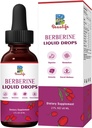 Suplemen HCL Berberine Liquid Drops dengan Goldenseal Root, Artichol Leaf, Cinnamon Ceylon, Suplemen Veggie Berbersine untuk Imune, Sistem Diwable dan Dukungan Kesehatan Jantung