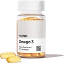 Omega 3 EPA & DHA, Fish Oil 1000mg per Serving, Support Heart, Brain, Skin & Eye Health, No Burp- Back, 30 Softgeels, 30 Day Supply