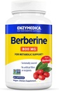 Enzymedica Berberine 800 mg - Vegan Capsules for Metabolic Dukung - from Sustainably Sourced Barberry - Non-GMO, Gluten- Free, No Fillers or Excipients - 60 Capsules