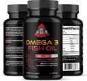 Triple Strength Omega 3 Fish Oil Supplement - Burpless Fish Oil w / EPA & DHA Fatty Acids dari Single- Source Wild Alaska Pollock - 1200 mg, 120 ct