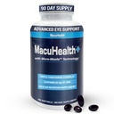 Macuhealth Plus + Eye Vitamin Suplemen untuk Dewasa - 90 Hari Supply dengan Lutein, Dalxanthin, dan Meso- Dalxanthin - Tanpa Rasa, Vitamin untuk Mata