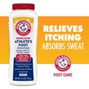 Arm & Hammer Athlete 's Foot Powder - Antifungal Treatment for Feet with Bakking Soda - Relieves Itching, Burning, and Odor - secara klinis Proven Formula mula - 3.5 oz 4 Pack (4)