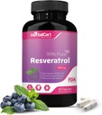 Murni Resveratrol 500mg - Antioksidant, Penuaan Kesehatan & Dukungan Kesehatan Hati