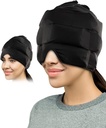 Headache dan Migraine Relief Ice Cap 124. Paten Wearable Headache Hat for Migraines, Kemo, Sinus Relief, Kepala Tension 124; Comfortable, Stretchy, Dark, Durasi Terapi Dingin