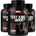 Force Factor Test X180 Boost, Testosterone Booster and Energy Suplement for Men, Boost Energy, Increase Stamina, and Enhance Vitalitas, with D- Aspartic Acid and Fenugreek, 120 Count (Pack of 3)