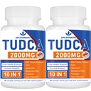 2000mg Tudca Liver Supplement, Tudca Bile Salt dengan Milk Thistle dan Nac, 120 Capsules untuk 60 Hari, Dukungan untuk Liver, Detoxification, Immune System