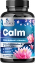 Tenang, Unwind & Relax Dukungan - Ashwagandha, GABA, Magnesium, L- Theanine & More - Fokus Alam, Energi & Imune Dukungan - Nature 's Non-GMO, Vegan, Gluten Free, Botol di AS - 120 Capsules