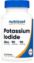 Nutricost Pottasium Iodide (KI), 90 Capsules, 65mg Potasium Iodide Per Serving, Vegetarian, Non-GMO & Gluten Free