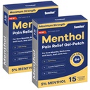 Sumifun 5% Menthol Pain Relief Patch - 30 Count Pain Patches for Neck, Shoulder, Elbow, Knee & Back Pain Relief - Lower Back Pain Relief Product - Menthol Maksimal Power Relief Pain