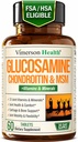 Glucosamin Chondroitin MSM Suplemen - Advanced Joint Sulsine 1000mg, Chondroitin Sulfate & MSM, Vitamin B12 dan More for Joint Health - FSA Eligned