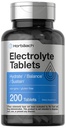 Horbäach Electrolite Tablet = 124; 200 Count 124; Vegetarian 124; Keto- Friendly 124; Non-GMO, and Gluten Free Hidration Suplemen
