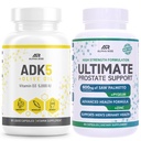ADK 5 Vitamin Suplemen + Best Over- The- Counter Prostat Dukungan - Prostat Suplemen Kesehatan untuk Pria