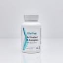 Kompleks Nucleuticals Thrive Aktifed B-Complex with Quatrefolic - 60 Non-GMO Capsules - Kosher Dietary Suplemen Optimal - Free of Yeast & Gluten, Support Energy & Cognitive Fungsi