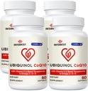 Ubiquinol CoQ10-600m-Softgel, Formasi Aktif Koq10 Ubiquinol Suplemen dengan Vitamin E & Omega 3, 6, 9, Tinggi Absorption - Koenzim - Q10, Antioksidant Kuat untuk Produksi Energi, 240 Count