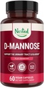 Nest D-Mannose 500mg Descules with Cranberry Extract, D Mannose Cranberry pills, Urinary & Bladder Dukung, 60 Vegan Capsules