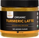 Bubuk Latte Organik - USDA Disertifikasi, Tidak Ditambahkan Gula Turmeric Suplemen dengan Cinnamon Ceylon, Hidup Zealthy, 45 Hamba