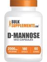 BulkSuplements.com D-Mannose Capsules - D-Mannose Suplement, for Urinary Trakte Support - Vegan & Gluten Free, 3 Capsules per Serving (2000mg), 180 Count (Pack of 1)