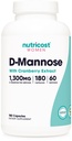 Nuttricost D-Mannose dengan Cranberry Extract untuk Perempuan 1300mg 180 Kapsul