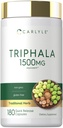 Carlyle Triphala Capsules 1500mg 124; 180 Count 124; Herbal Supplement 12.4; Non- GMO dan Gluten Free