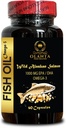 Wild Alaska Salmon Oil - Omega 3 Fatty Acid Suplemen, Dukungan Memori dan Suplemen Fokus - 1 Botol 60 Softgels