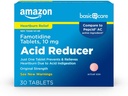 Basic Care Acid Reducer Fomotidine Tablet 10 Mg, 30 Count