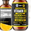 HERBIFY Vitamin D3 100000 IU - Made in USA Liquid Vitamin D Drops - Bone Strength and Ammune Supplemen - Sunshine Replations - D3 Vitamin Bone and Teeth Suplemen - 2 Oz