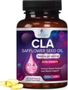 CLA Suplemen, Mengandung Linoleic Acid 1560mg - Tambahan CLA Ekstra - Dukung Komposisi Tubuh, Lean Muscle Tone, & Energy - Kasules Safflower, Gluten Bebas, Non-GMO - 60 Softgels