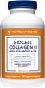 Vitamin Shoppe Biocel Collagen II dengan Acid Hyaluronic - Promites Sehat Skin, Joints & Cartilare - Supports Hidration & Elasticity - for Daily Wellness (60 Vegetable Capsules)