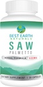 Best Earth Nacials Saw Palmetto 500 mg to Dukung Hair, Prostate, Urinary Trakte 30 Count