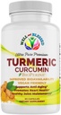 Turmeric Curcumin Suplemen dengan BioPerine - 60 Kapsul - Ekstrak Root Turmeric Organik - Vegan Friendly, Enhanced Absorpsi, Daily Joint and Heart Support