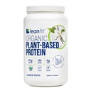 LeanFit Organic Plant - berbasis Protein Powder, Natural Vanilla Flavor - Vegan, USDA Organic Certifikasi, Soy- Free, Gluten- Free, Dairy- Free, Non- GMO - 21g Protein, 19 Pelayan, 1.58 Pound Tub