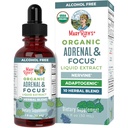 MaryRuth Organics - USDA Organic Brain Nootropic Supplemen untuk Orang Dewasa dengan Ginkgo Biloba & Astragalus 124; Focus & Adrenal Dukung 124; Brain & Memory Drops 124; Vegan 124; Non-GMO 124; Gluten Free 124;