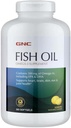 Tambahan GNC Fish Oil Omega 3, 300mg EPA dan DHA, Lemon Flavor, Support Heart, Brain, Skin, Eye and Joint Health, 360 Softgels, 360 Servings