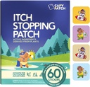 CAPY Bug Bite Itch Relief Patches for Kids - 60 Count, Travel & Camping Esentials, Hydrocortisone Alternative, Sticker Itch Relief for Mosquito & Bug Bies