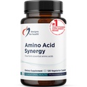 Design untuk Sinergi Amino Kesehatan - Vegetarian Estitarian Amino Acids Suplemen BCAAs, Alpha- Ketglutarat, Methionine + B6 (P-5-P) - Dukungan Atletes + Muscles (120 Capsules)