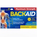 Kekuatan Backaid Maximum Aspirin-Free Pain Relief dari Backache, Sciatica dan Leg Pain, Kombinasi Kuat, Formula Jam-6-38