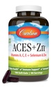 Carlson - ACES + Zn, Vitamin A, C, E + Selenium & Zinc, Cellular Kesehatan & Imune Dukungan, Antioksidant, 180 Softgels