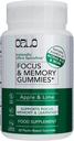 Orlo Focus & Memory Gummies - Suplemen Nootropic untuk Orang Dewasa dengan Mane Singa, L- Theanine, Phoshatidtidyserine, Spirulina, Vitamin B6 & B12 Methylcobalamin (60 Gummim)