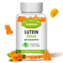 Suplemen Kesehatan Mata Lutein 25mg - Mata Vitamin Lutein & Imixanthin & Suplemen untuk Orang dewasa, Suplemen Gummies Bebas Gula Mata Gula - Dukung Vision, Macau, Blue Light Filtering (60 Count)