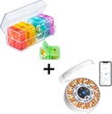 Zoksi Pill Organizer 2 Kali Pembuangan Pill Otomatis Hari