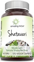 Amazing India Natural Shatavari Suplemen 12.4; 500 Mg per Serving 124; 120 Vevgie Capsules 14; Non-GMO 124; Gluten-Free 124; Dibuat di USA