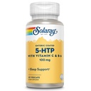 Tambahan SOLARAY 5 HTP dengan Vitamin C & B-6 - Sleep Supplement dan Serotonin Synthesis - Lab Verified, 60- Day Money-Back Jaminan - 60 Servaps, 60 Ensic Coated Vevaps